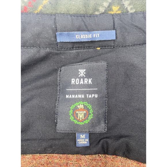 Roark Men's Andes Manawa Tapu Green Snap Button Plaid Flannel Jacket sz M EUC - Picture 6 of 10